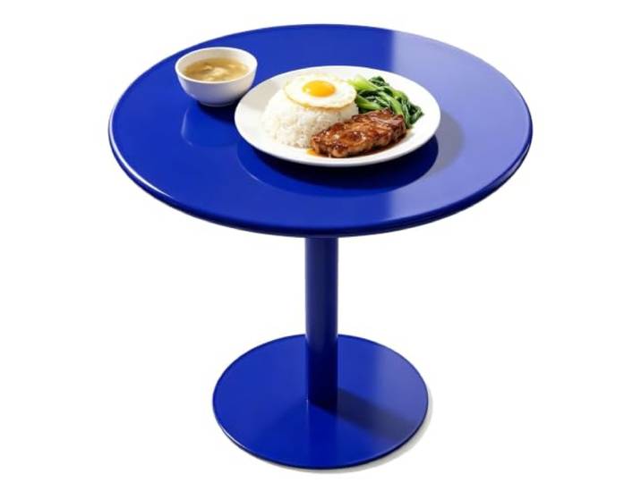 Gaommini Runder Esstisch, Bartisch, Bistro-Cocktailtisch mit Stabiler Basis Getränke-Couchtisch für kleine Räume, Beistelltisch/Beistelltisch – für drinnen und draußen(48x48x72cm)