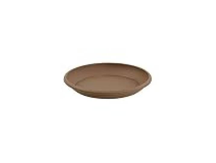 EDA Plastiques R019226 BR.T SX10 Marina Soucoupe Plastique Taupe 26 x 26 x 2 cm