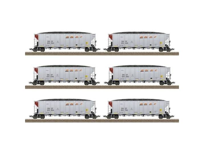 TRIX H0 24911 H0 6er-Set US Hopper Cars der BNSF