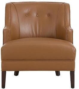 Midtown Leather Chair - Saddle Leather, Walnut - Ballard Designs