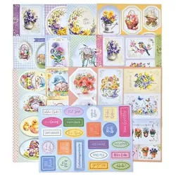 KATY SUE Kreativ-Set 24 Bogen Ausstanzungen Frühjahr, 24tlg.