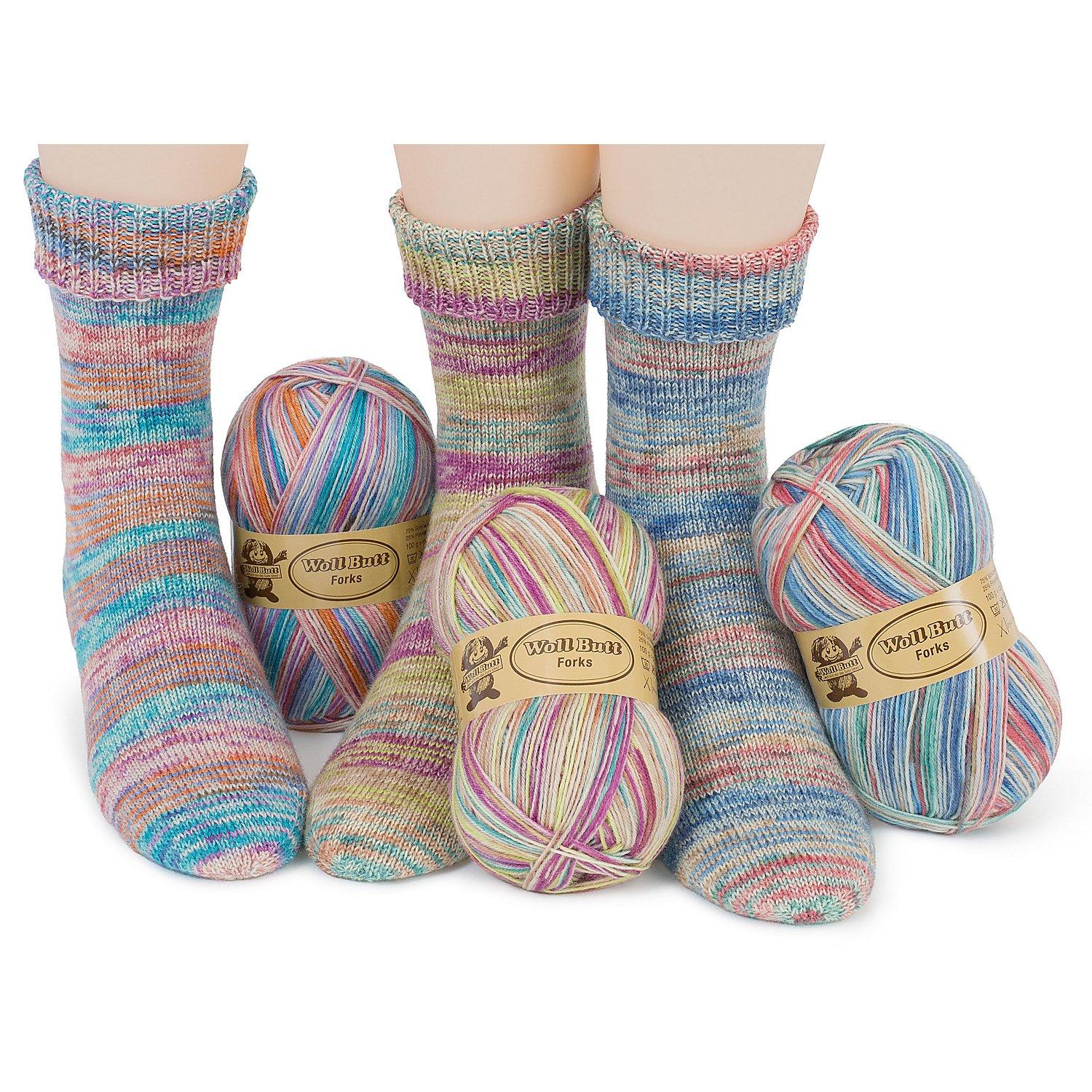 Woll Butt Sockenwollpaket "Forks", 300 g