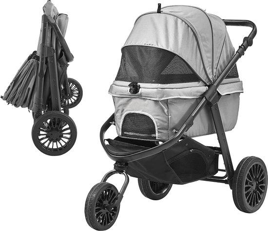 Inklapbarer 3-Rad-Hundewagen bis 35kg All-Terrain