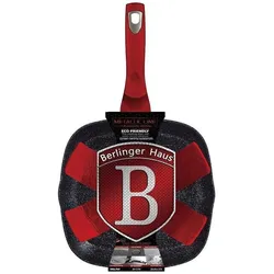 BerlingerHaus GRILL GRID 28cm Red METALLIC LINE BH-1271, Pfanne + Kochtopf, Rot