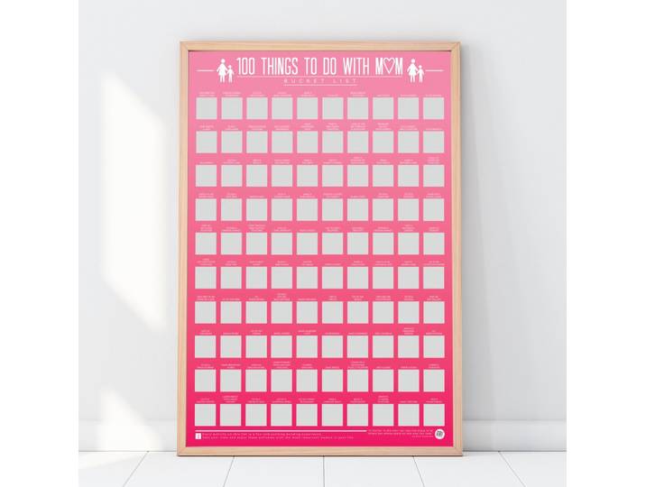 Gift Republic Bucketlist Scratch Poster - 100 dingen met Mama doen