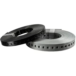 10m Lochband - kunststoffbeschichtet DIN52218, verschiedene Varianten (Ausführung: B=27 mm - 9 mm Lochgröße)
