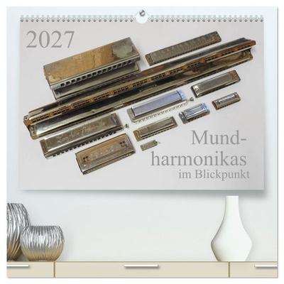 Mundharmonikas im Blickpunkt (hochwertiger Premium Wandkalender 2027 DIN A2 quer), Kunstdruck in Hochglanz