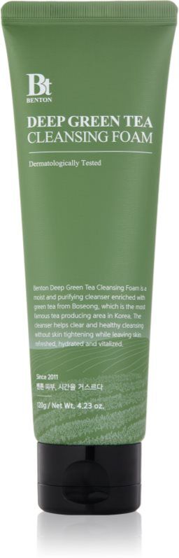 Benton Deep Green Tea hydrating cleansing foam with green tea 120 g