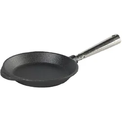 Skeppshult Gusseisen Bratpfanne 18 cm Stahlgriff, Pfanne + Kochtopf