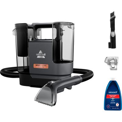 BISSELL Wasch-Sauger "3681N SpotClean Cordless, leicht, klein, kabellos, Dual-Tank", schwarz (schwarz, kupferfarben), B:20cm H:30cm T:29cm, Mehrzwecksauger, 12kPa, reinigt Flecken auf Teppich, Polster, Autositz & Gartenmöbel