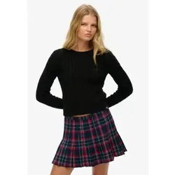 Superdry für Damen. W6110685A Essentials Slim Pullover schwarz (M), Lässig, Acryl, Langarm