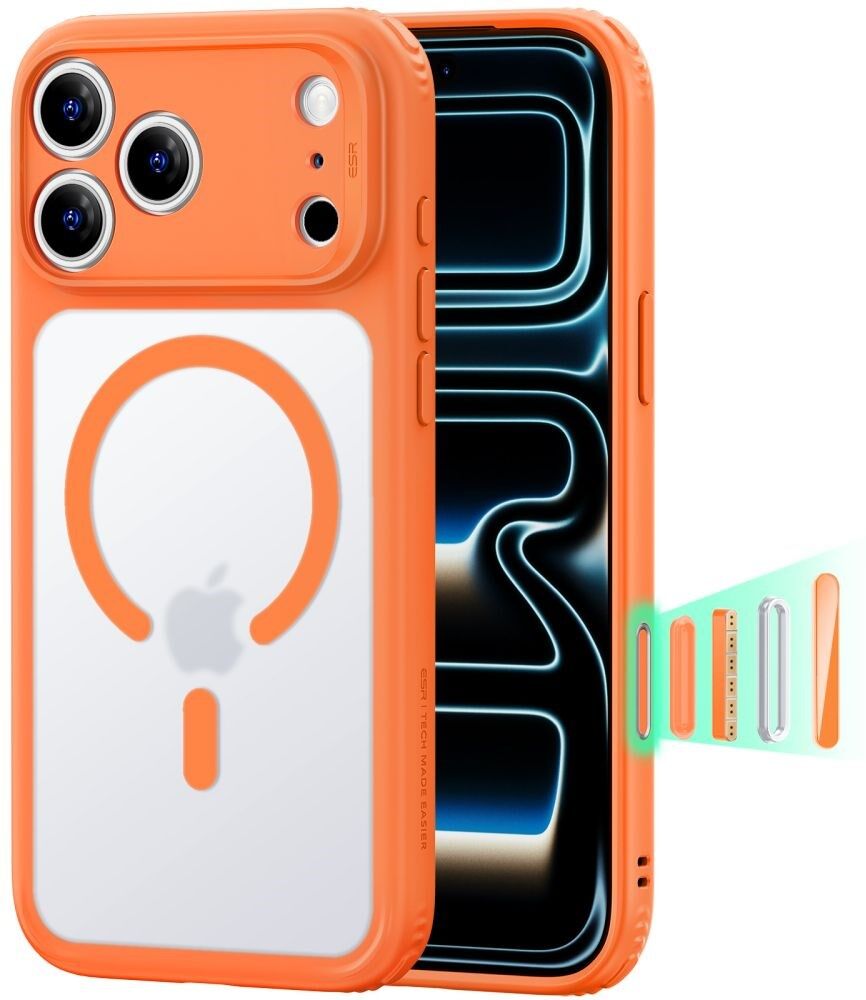 ESR iPhone 18 Pro / 17 Pro Classic Hybrid Cover - MagSafe Kompatibel - Orange