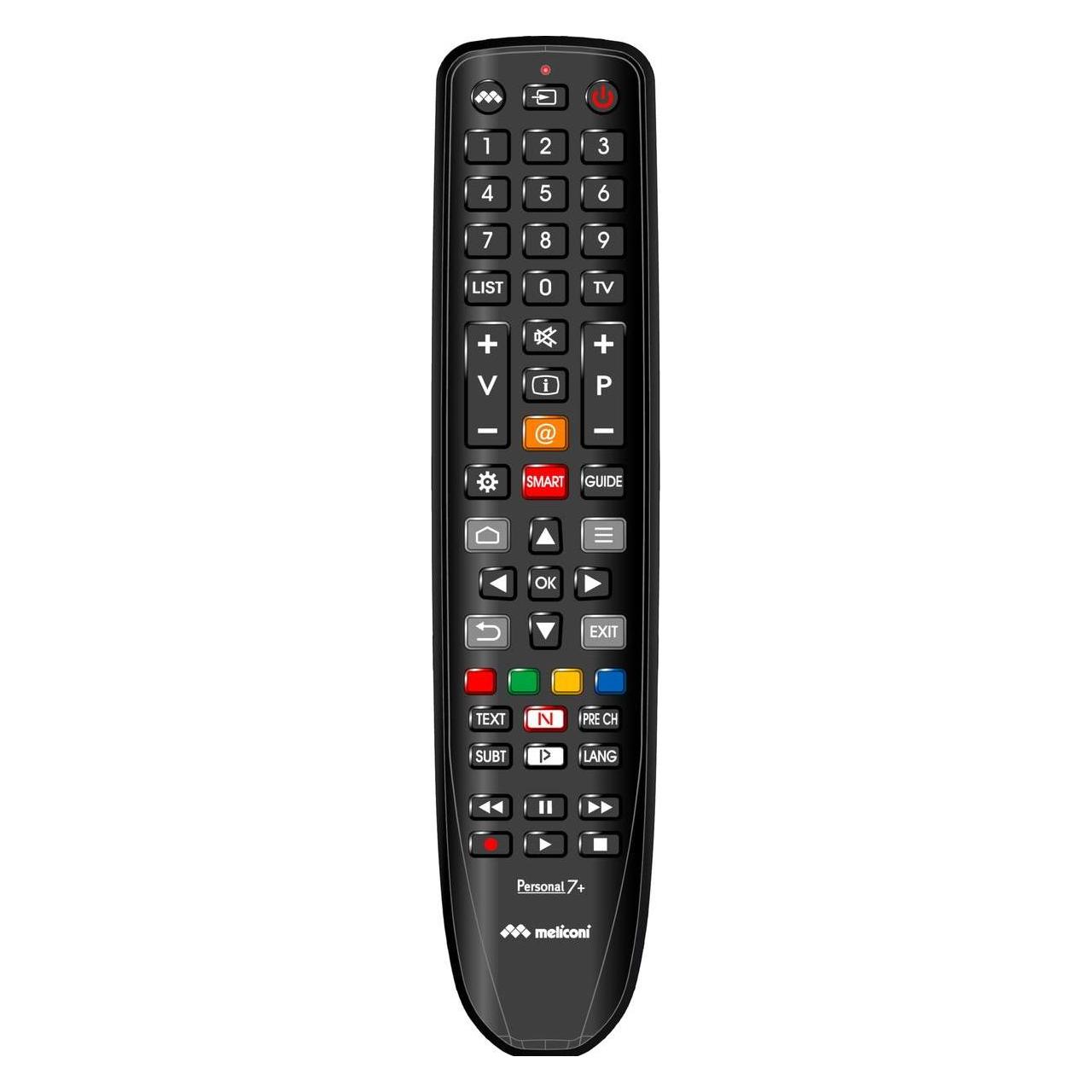 Meliconi Gumbody Personal 7 plus IR-Fernbedienungstasten für Fernseher (Universal Fernbedienung, Infrarot) (806078)