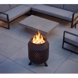 Westmann Orbis | Stahl Feuerkorb für den Garten - Anthrazit