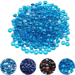VEVOR Feuerglas, 9 kg hochtemperaturbeständige Glassteine, 19 mm rauchfreie Feuerstellen-Glasperlen, Feuerstelle Glasfelsen, Kaminglas, Feuerkristall, Feuerperlen, für Kamin Karibikblau