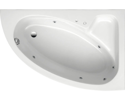 OTTOFOND Whirlpool Raumsparbadewanne Sirius 97 x 150 cm weiß glänzend 56400