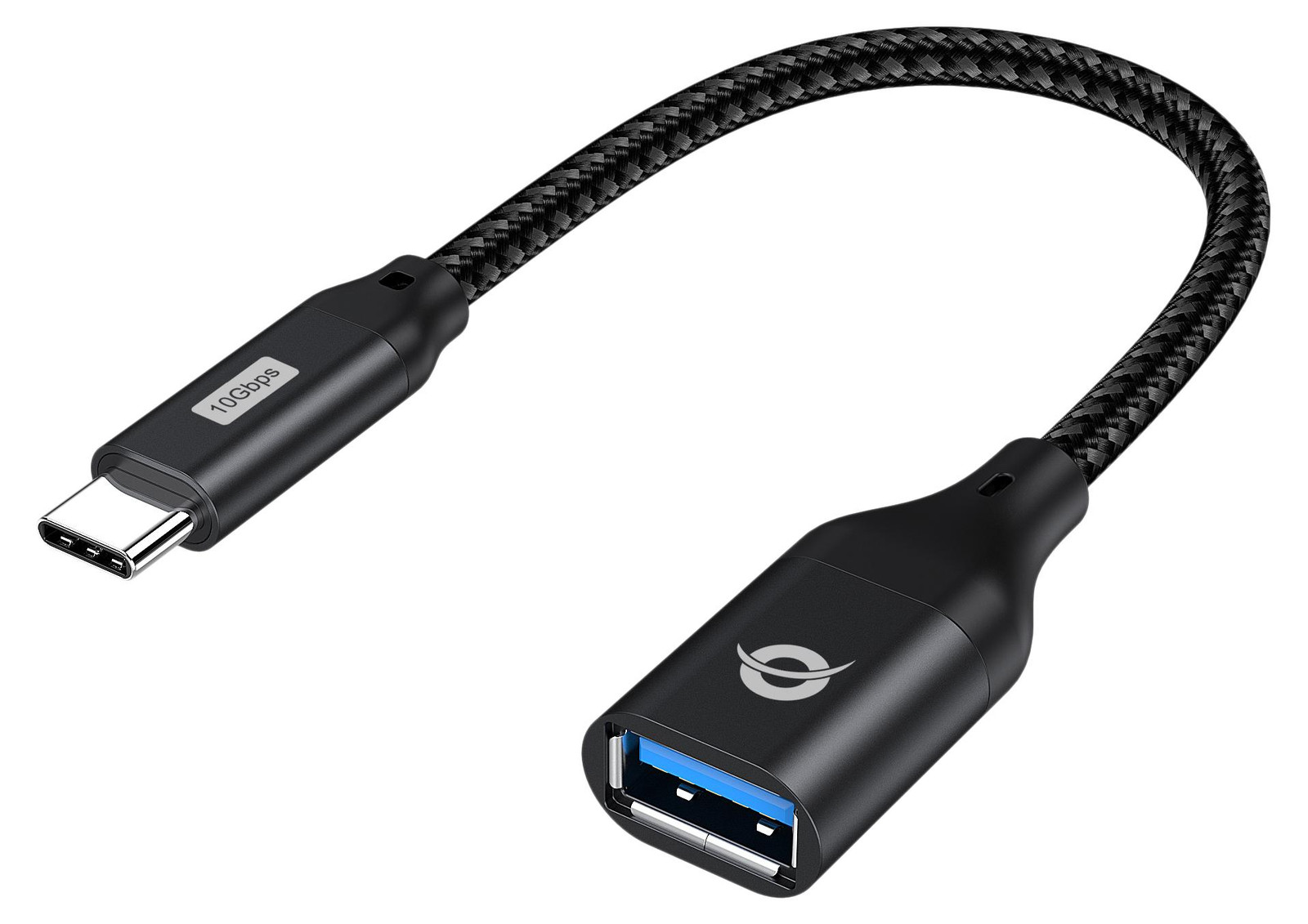 Conceptronic ABBY18B Adapter USB-C naar USB-A 3.0 OTG 10 Gb/s zwart