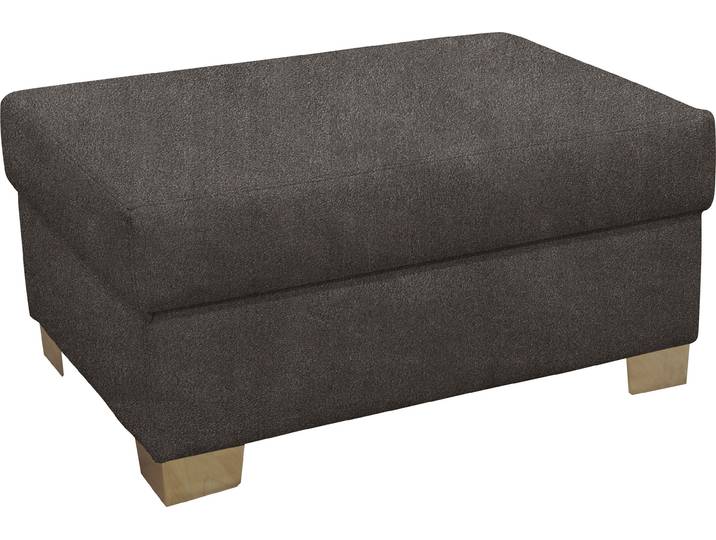 Hocker, Microfaser PRIMABELLE, Grau, 85×43×60 cm, Stabil, Modern, Domo-Collection