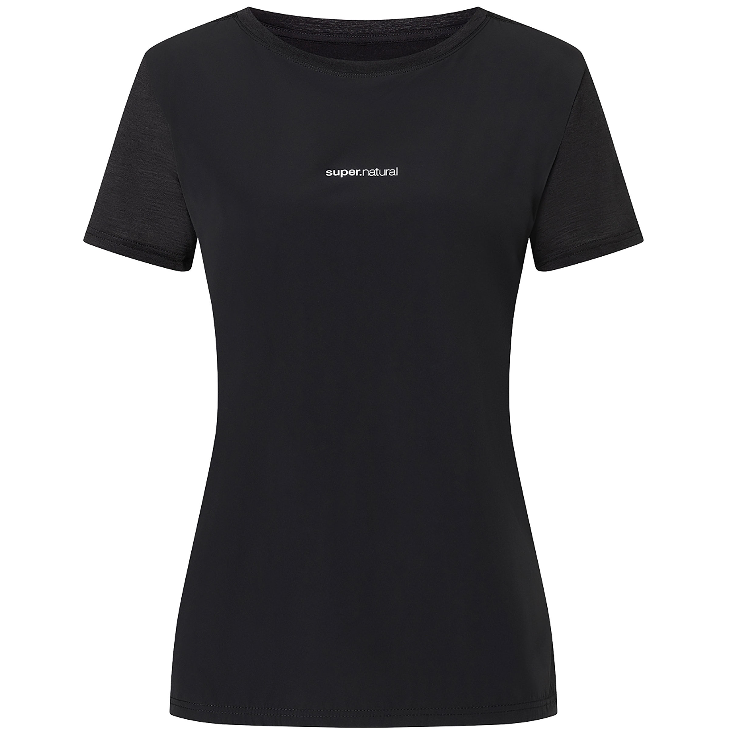 Super.Natural Windbreaker Damen T-Shirts schwarz Größe XS Trekking Hautfreundlich Merinowolle
