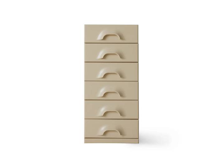 HKliving - Kommode mit 6 Schubladen, cream