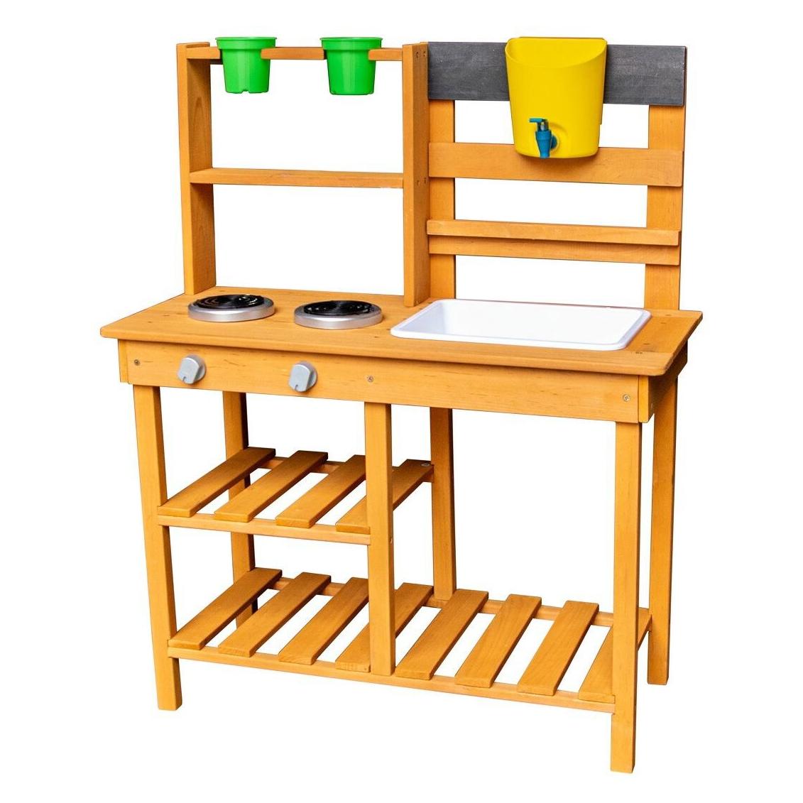 2Kids Toys Holz-Gartenküche mit Spüle (2D98269)