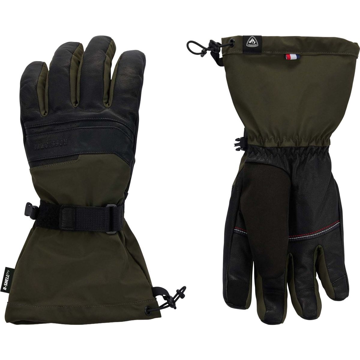 Rossignol Mittens Leather MIX Ski Gloves R-she olive shadow (A01) L RLPMG03 A0100L