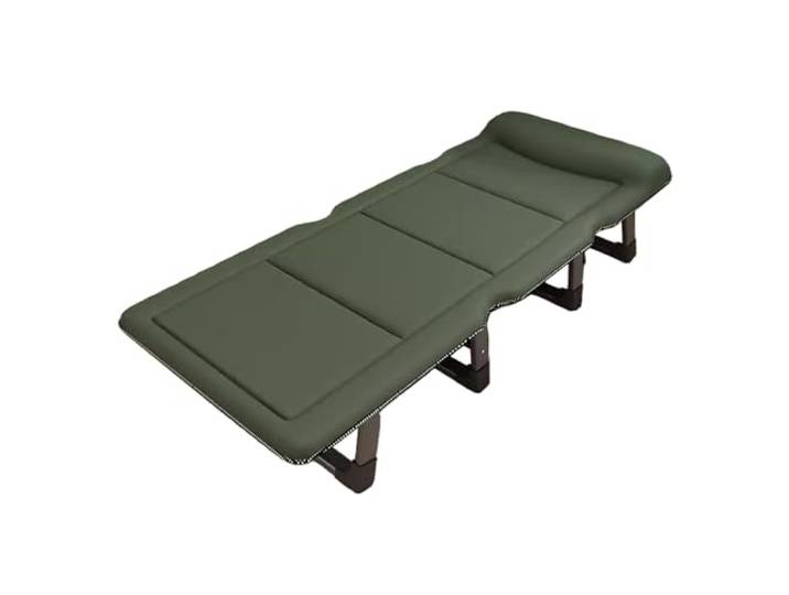 EBzvblxm Klappbett aus Baumwollschaum mit Stahlrahmen und Matratze Mehrfarbig 190 x (68–75) x 30 cm. Verwendungsszenario: Camping, Zuhause, Reisen(Green,190*75*30cm)