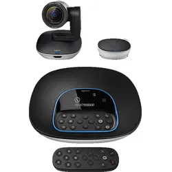 Logitech Group Konferenz Webcam Full-HD, 90° Blickfeld mit Freisprecheinrichtung, Fernbedienung