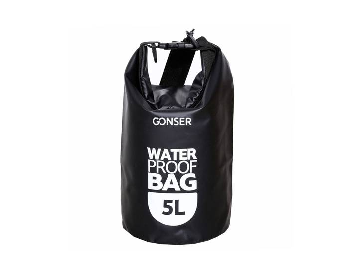 Dry Bag Tasche wasserdicht schwarz 5L