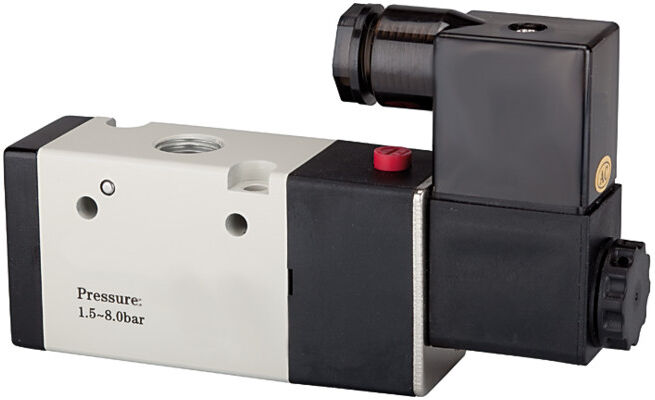 Riegler Electrovanne électropneumatique 3/2 voies, monostable, NO, G 3/8, 230 V, 50 Hz (517.1105)