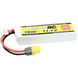 LemonRC Modellbau-Akkupack (LiPo) 11.1 V 1800 mAh Zellen-Zahl: 3 35 C Softcase X (1800 mAh, 11.10 V)