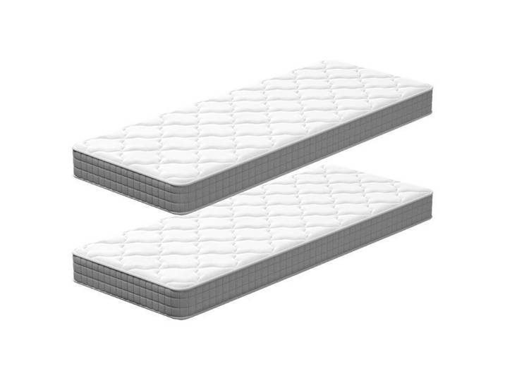 MOCOERL Lot de 2 Matelas 80x190 - Épaisseur 16 cm Fermeté Moyenne - Réversible à Deux Faces