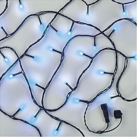 EMOS Standard LED-Weihnachtslichterkette, 10 m, innen und außen, blau
