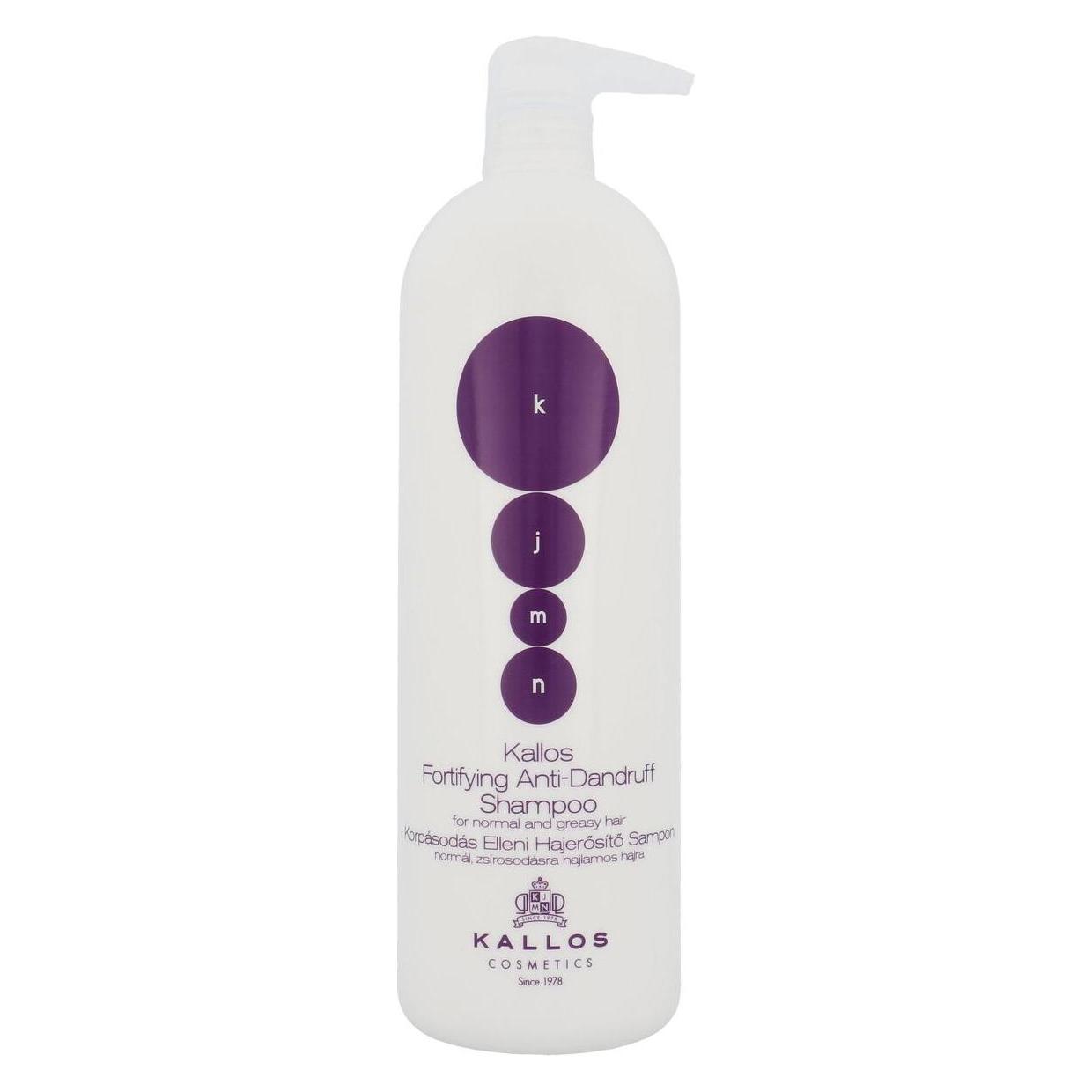 Kallos Cosmetics KJMN Fortifying Anti-Dandruff (Flüssiges Shampoo, 1000 ml) (5998889503697)