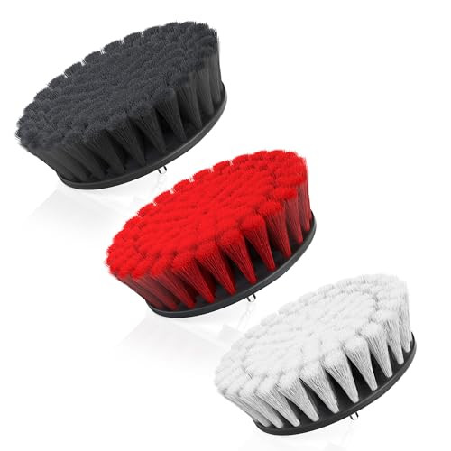 Hoover multifunctionele reinigingsborstelset, 3-delig, wit/rood/zwart