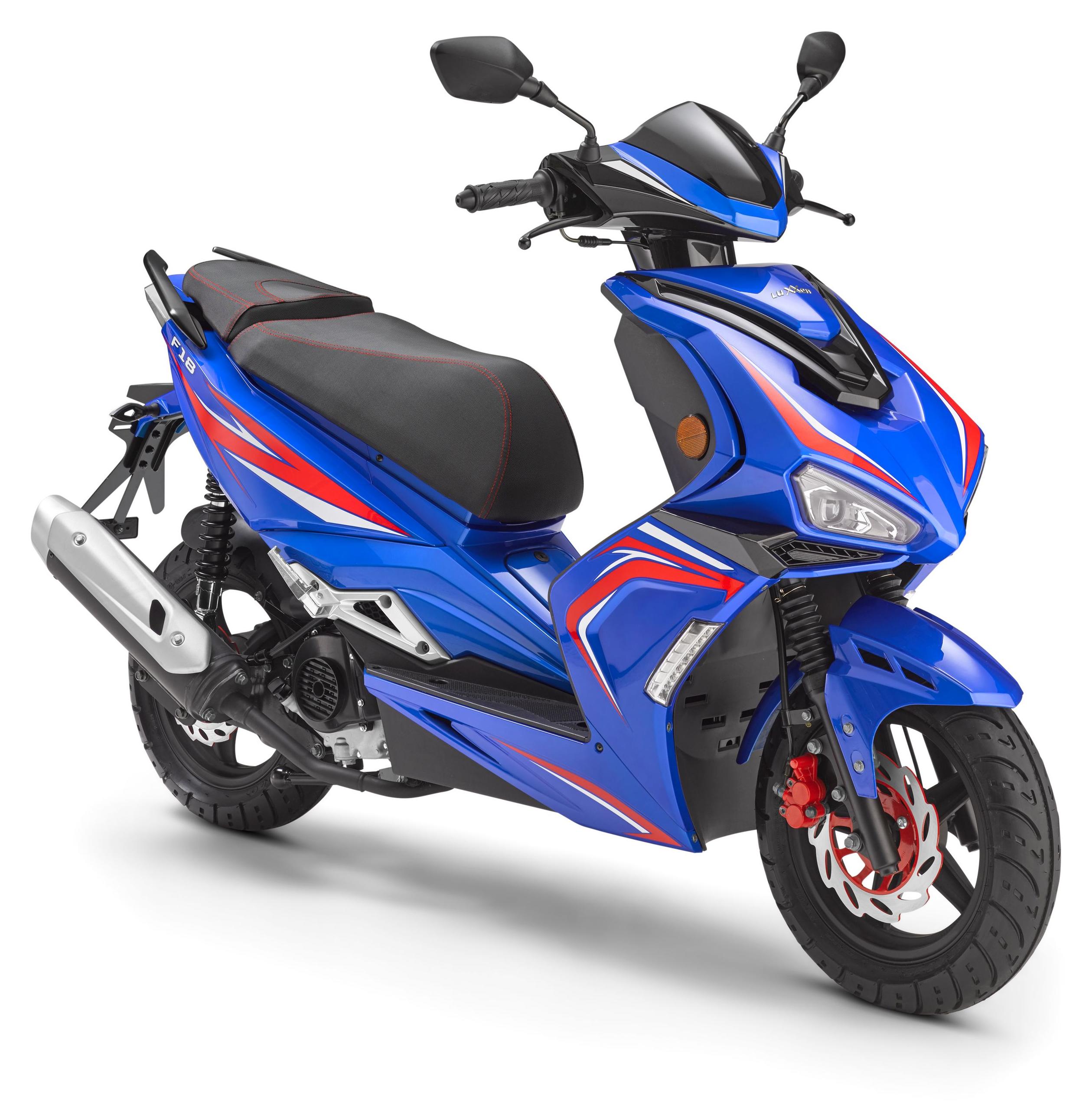 LuXXon F18 Motoroller - City Roller mit 50 ccm - 2,9 PS für max 45 km/h