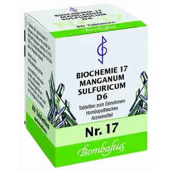 BIOCHEMIE 17 Manganum sulfuricum D 6 Tabletten 80 St