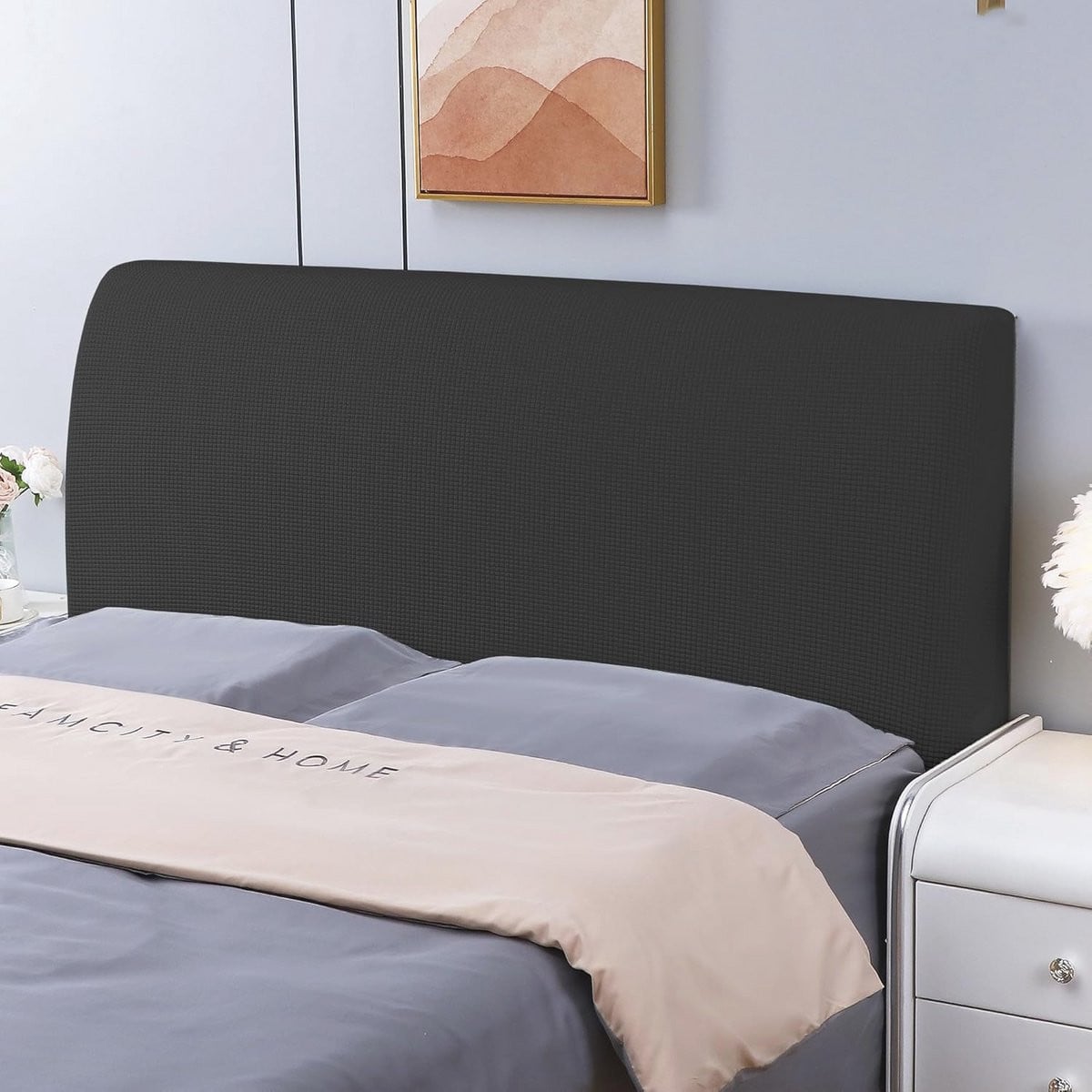Rekbare hoes voor bedhoofdbord - Stofdichte bedbescherming en rugbescherming