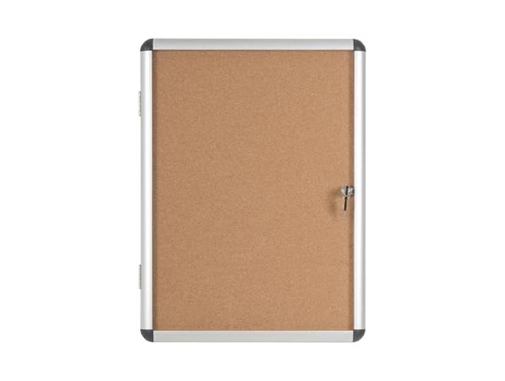 Bi-Office Schaukasten Vitrine Enclore , Kork, geeignet für 4 x DIN A4, silberner Aluminiumrahmen, abschliessbar