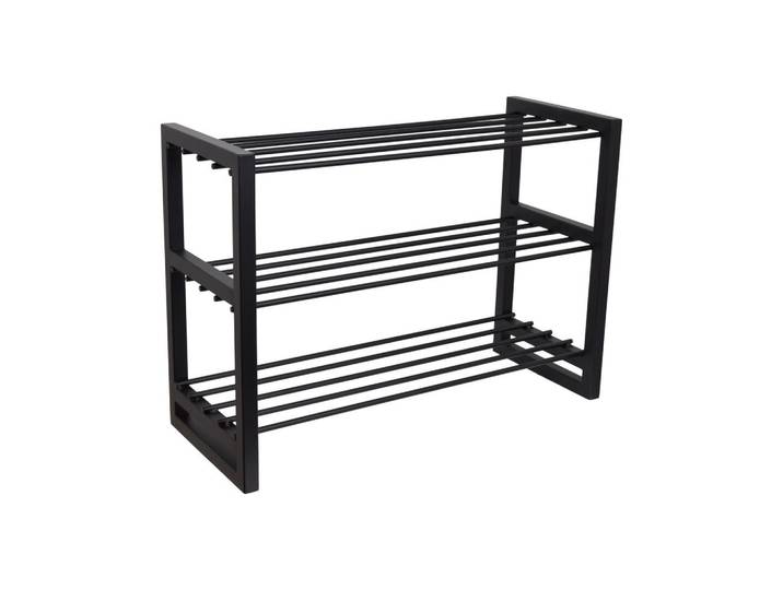 Loft42 Schuhschrank Hall Schwarz, Metall, 70x50x28 cm, Garderobe, Schuhaufbewahrung