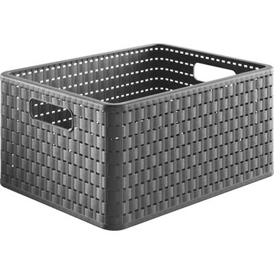 Rotho Aufbewahrungskorb "Country" 18 l anthrazit