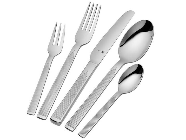 WMF Besteck-Set Art Deco Besteck-Set, 66-teilig, Cromargan protect® (66-tlg), Cromargan protect, edle Optik angenehme Haptik, spülmaschinenfest