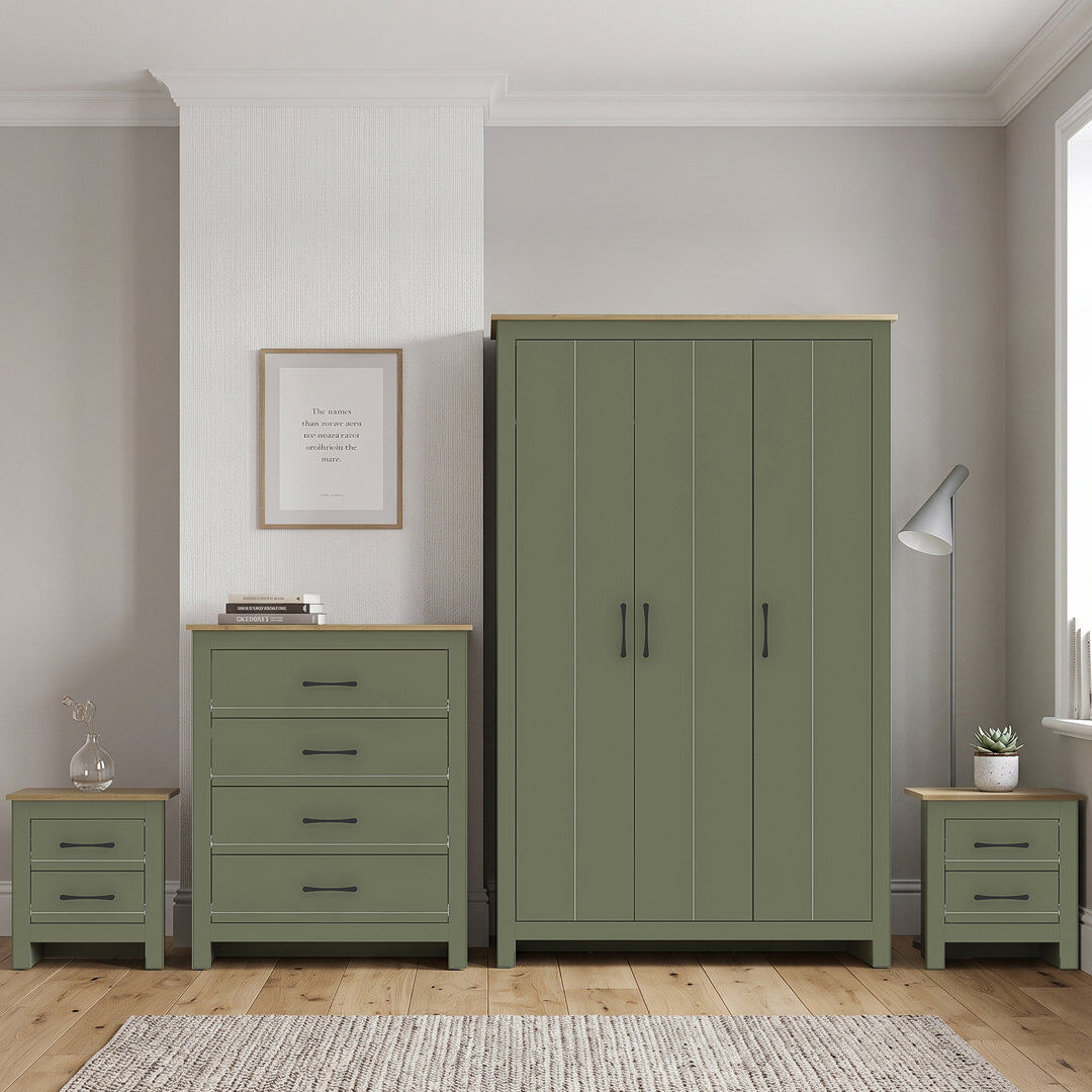 August Grove Limestone Alezae 4 Piece Bedroom Set Kale Green