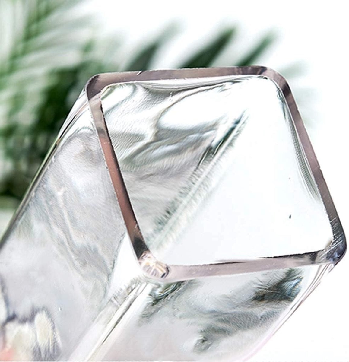 Handgeblazen Glazen Vaas - Helder - Decoratieve Bloemenvaas voor Huisdecoratie