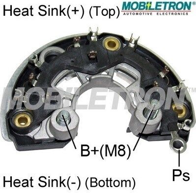 Mobiletron Gleichrichter, Generator Rb-166h 130mm