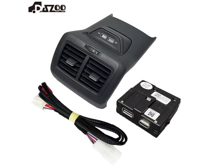 Ensemble de cadre de garniture de sortie d'air arrière avec accoudoir central et USB pour VW Golf 7 MK7 2013-2017 2019 82V 5GG864298B 5GG 864 298B