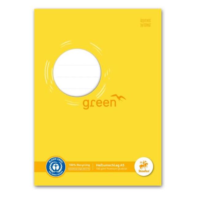 Staufen Heftschoner A5 150g gelb Recyclingpapier (A5) (794004508)