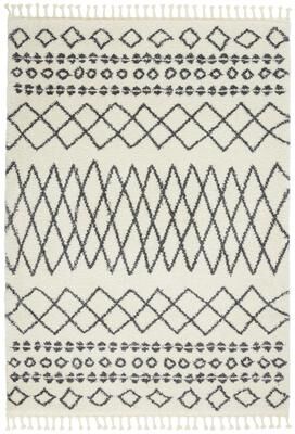 Nourison Moroccan Marrakesh Shag White Area Rug