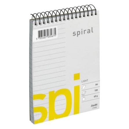 Bantex Light Spi Spiralblok A6 Linjeret (A6, Liniert) (100302753)