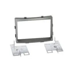 SsangYong Rodius ab 2013 Doppel DIN 2-DIN Autoradio Einbaublende dunkel silber